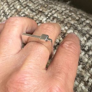 Danish modern Sterling Silver Ring Sz 8